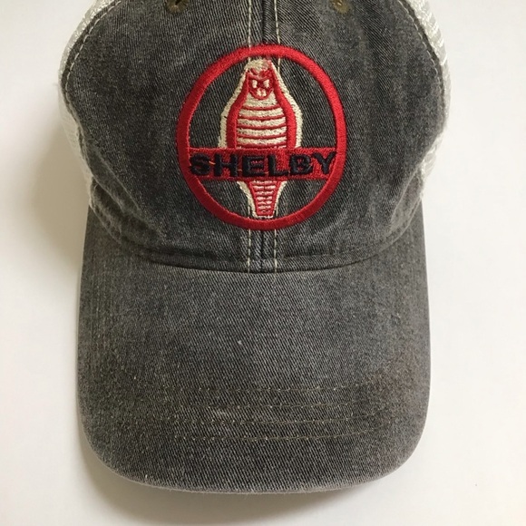 Shelby Cobra Ford Mustang Hat Cap Racing Las Vegas American Gray Vintage Taiwan - Picture 2 of 15